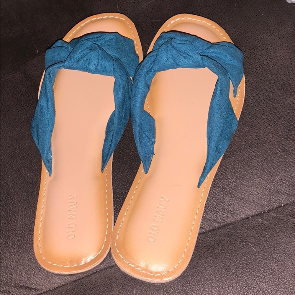 Teal sandals